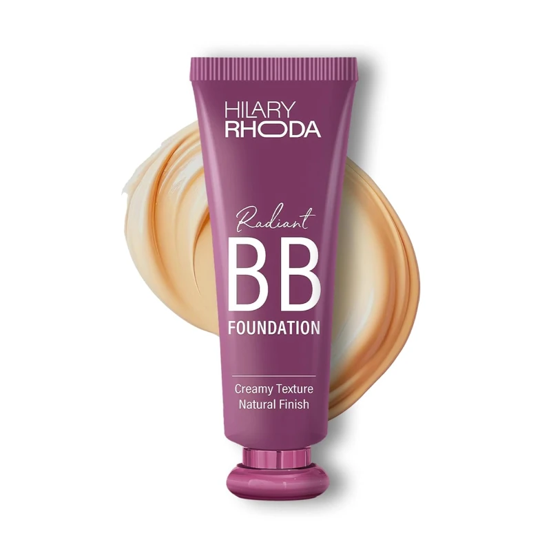 Hilary Rhoda Radiant BB Foundation for Women | 9 to 5 Stay BB Cream | Hides Blemishes & Dark Spots | Blend Easily | Lightweight & Ultra-Creamy Formula | Travel-Friendly & Dewy Finish - 60g (Ivory| Shade 03) thumbnail 7